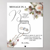 Poster Message de mariage d'hiver dans une enseigne de li (Devant)