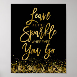 Poster Message de motivation Laissez une petite étincelle