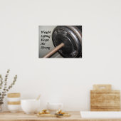 Poster Message de motivation pour la musculation (Cuisine)