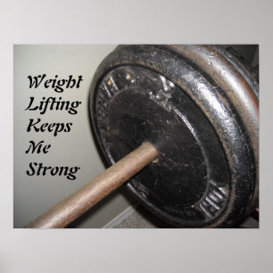 Poster Message de motivation pour la musculation