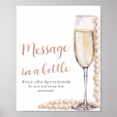 Poster Message de perles et de poursuites dans un jeu de (Devant)