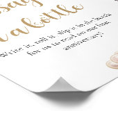 Poster Message de perles et de poursuites dans un jeu de (Coin)