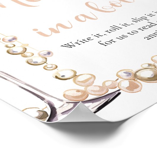 Poster Message de perles et de poursuites dans un jeu de  (Coin)