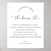 Poster Message de script du coeur mignon du signal Bump 8 (Devant)