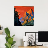 Poster "Message de Shambala" de Nicholas Roerich (Bureau à domicile)