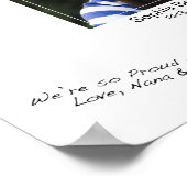 Poster Message de signature de la photo de graduation mod (Coin)