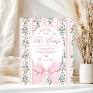 Poster Message du Baby shower Love Shack