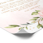 Poster Message floral clair du bosse (Coin)