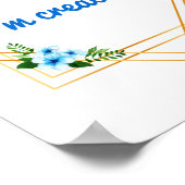 Poster message positif pour la vie et l'amour de soi (Coin)