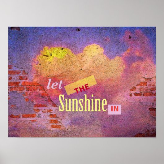 Poster Message sur un mur (Devant)