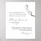 Poster Message téléphonique minimal Signal audio du livre (Devant)