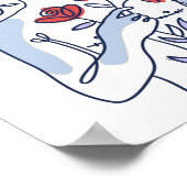 Poster Messages de mouvement de positivité du corps (Coin)