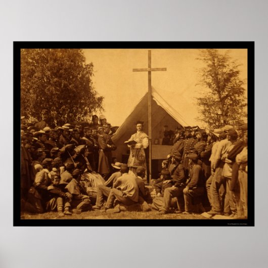 Poster Messe catholique du dimanche matin 1861 (Devant)