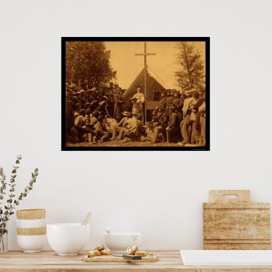 Poster Messe catholique du dimanche matin 1861 (Cuisine)