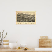 Poster Messe de Williamstown. Carte panoramique antique 1 (Cuisine)