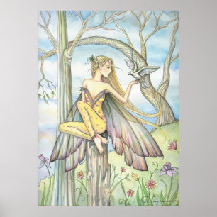 Poster Messenger Fairy Dove par Molly Harrison