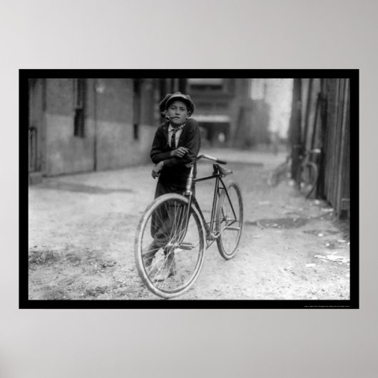 Poster Messenger Messenger Boy Waco, Texas 1913 (Devant)