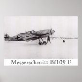 Poster Messerschmitt Bf-109F (Devant)