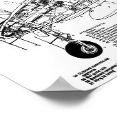 Poster Messerschmitt me-262 chasseur à réaction (Diagram) (Coin)