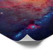 Poster Messier M106 Galaxie Spirale Photo Espace (Coin)