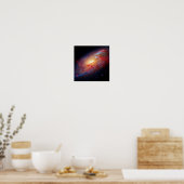 Poster Messier M106 Galaxie Spirale Photo Espace (Cuisine)