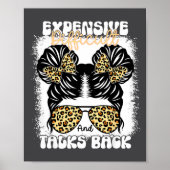 Poster Messy Bun Funny Backtalk, Expensive Difficult And  (Devant)