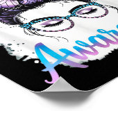 Poster Messy Bun Girl Suicide Prevention Mental Health Gr (Coin)