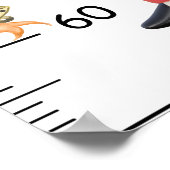 Poster Mesure du graphique de croissance de Noël (Coin)