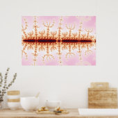 Poster Mesure sismique - Art fractal (Cuisine)