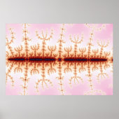 Poster Mesure sismique - Art fractal (Devant)