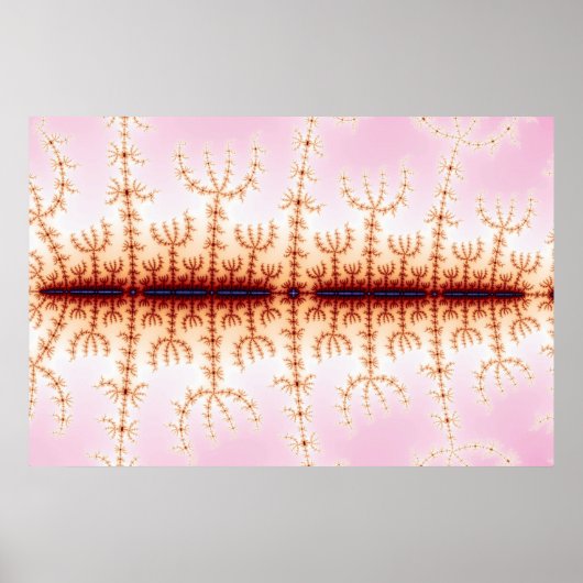 Poster Mesure sismique - Art fractal (Devant)