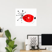 Poster met abstracte moderne afdrukfunctie (Thuiskantoor)