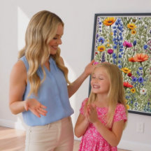 Poster met all-overprint van wilde bloemen
