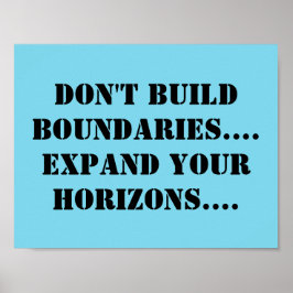 Poster met bericht van binnenkomst