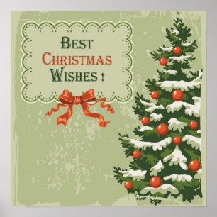  Poster met beste kerstwensen