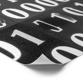 Poster met binaire code (Hoek)
