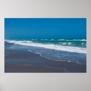 Poster met brede warme golven middelste cove