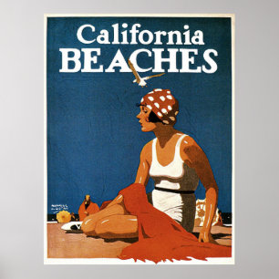Poster met  Californische afdruk