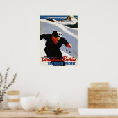 Poster met Canadian Rockies Ski Print (Keuken)
