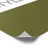 Poster met cassettebandetiket (Hoek)