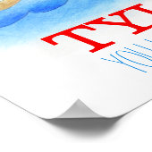 Poster met citaat voor kinderkamer voor babyjongen (Hoek)