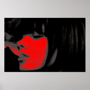 Poster met Cool Girl Print versie Twee