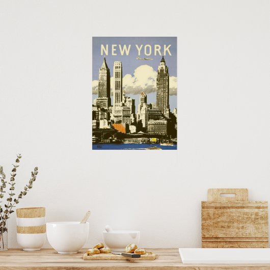 Poster met Cool New York Print (Keuken)