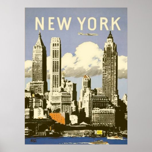 Poster met Cool  New York Print (Voorkant)