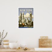 Poster met Cool  New York Print (Keuken)