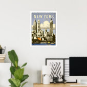 Poster met Cool  New York Print (Thuiskantoor)