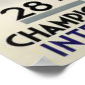 Poster met Cool Ski Poster uit Frankrijk (Hoek)