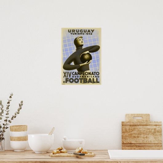 Poster met  Copa de America Soccer Print (Keuken)