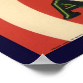 Poster met  Crate Label Print voor appels (Hoek)