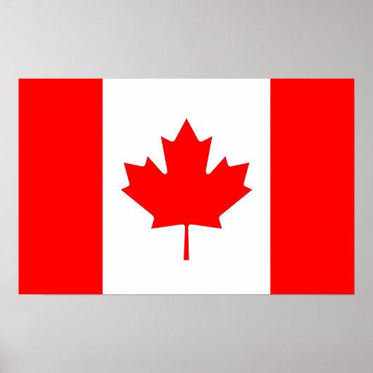 Poster met de vlag van Canada (Voorkant)